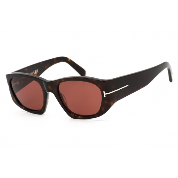 NWT Tom Ford FT0987 Dark Havana Rectangle 57mm Sunglasses